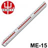 escalimetro triangular 15cm trident me15